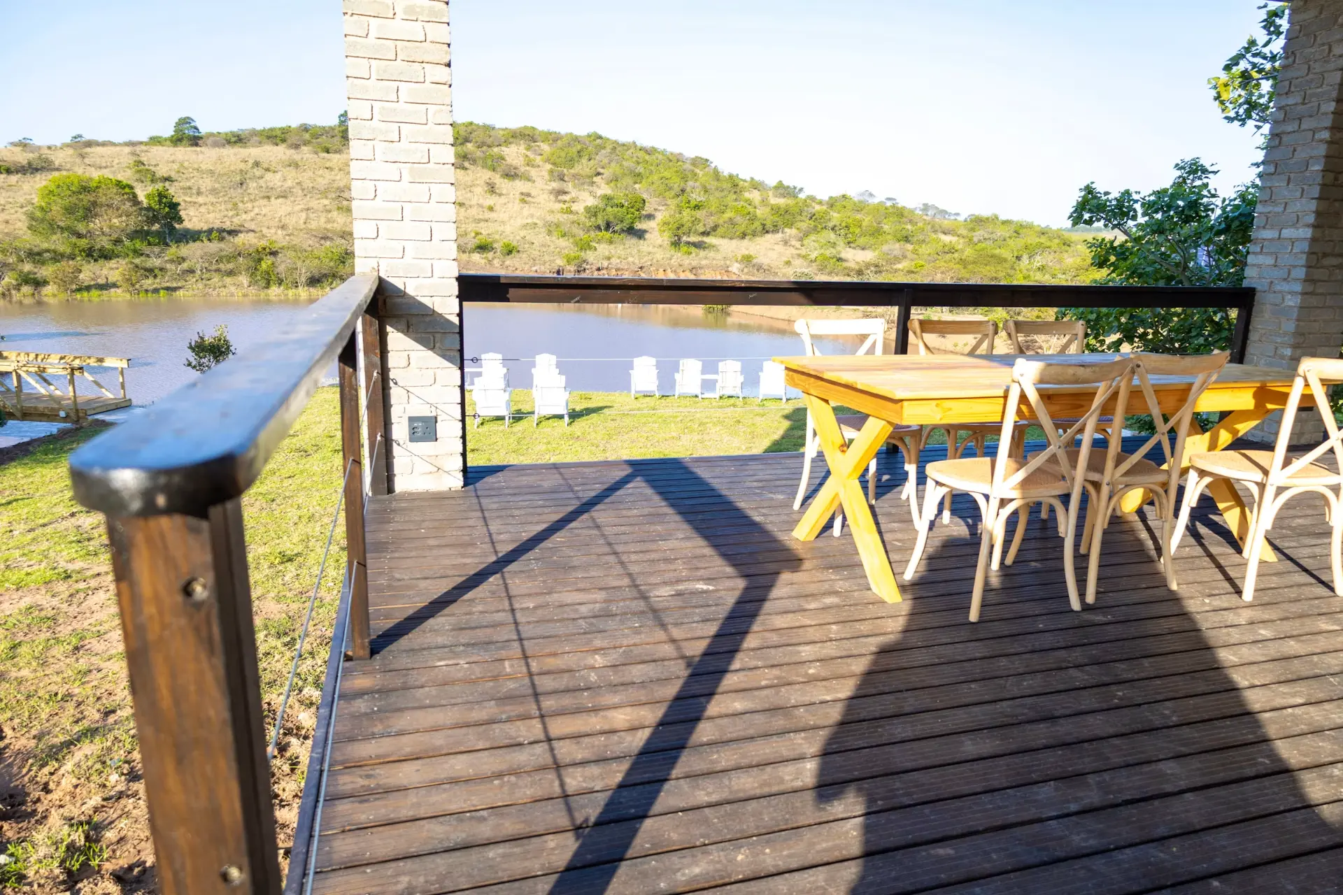 Valley and dam views from the property deck
